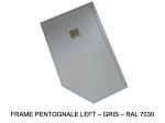 Receveur de douche, sur mesure, largeur 60 à 210 cm X 60 à 100 cm, Garantie 5 ans, résine pleine masse PN24 de couleurs, LIVRAISON RAPIDE, OFFERTE